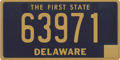 DE license plate 63971