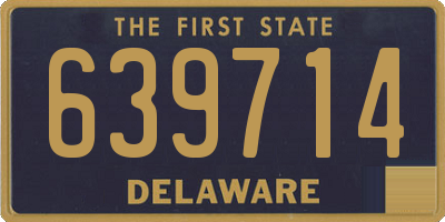 DE license plate 639714