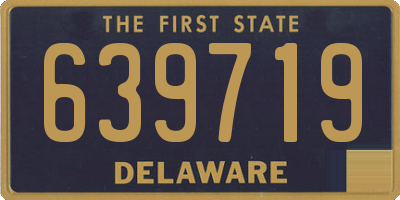 DE license plate 639719