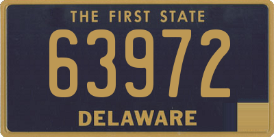 DE license plate 63972
