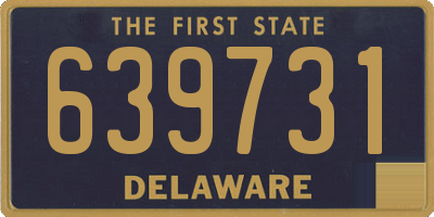 DE license plate 639731