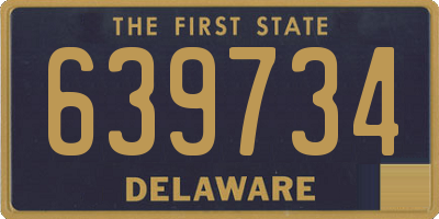 DE license plate 639734