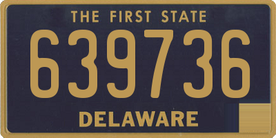DE license plate 639736