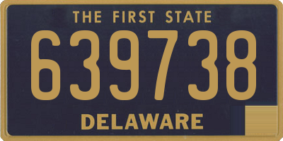DE license plate 639738