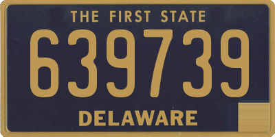 DE license plate 639739