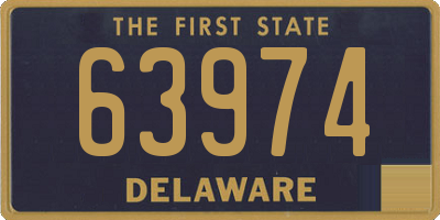 DE license plate 63974