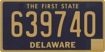 DE license plate 639740