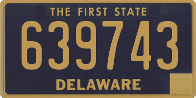 DE license plate 639743