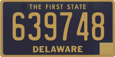 DE license plate 639748