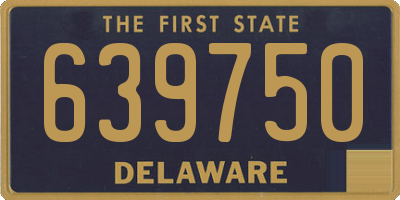 DE license plate 639750