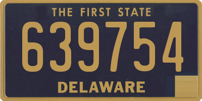 DE license plate 639754