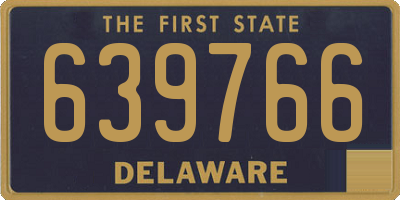 DE license plate 639766