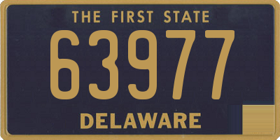 DE license plate 63977