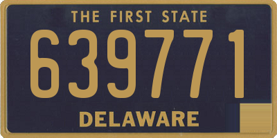DE license plate 639771