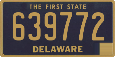 DE license plate 639772