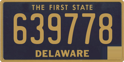 DE license plate 639778