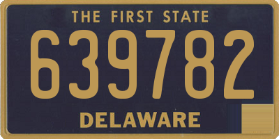 DE license plate 639782