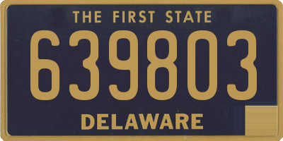 DE license plate 639803