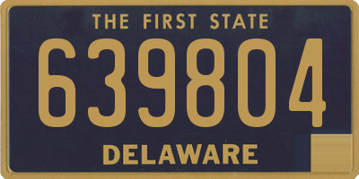 DE license plate 639804