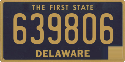 DE license plate 639806