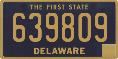 DE license plate 639809