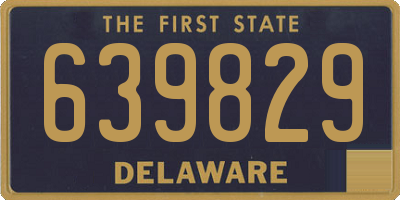 DE license plate 639829