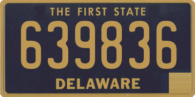 DE license plate 639836