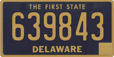 DE license plate 639843