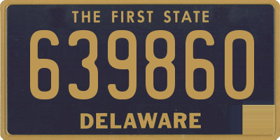 DE license plate 639860