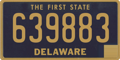 DE license plate 639883