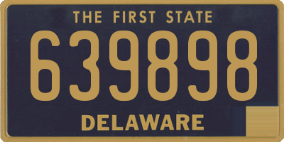 DE license plate 639898