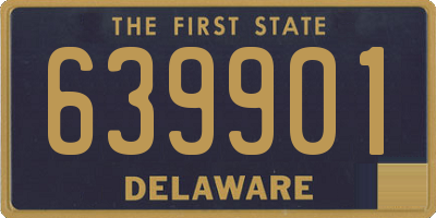 DE license plate 639901