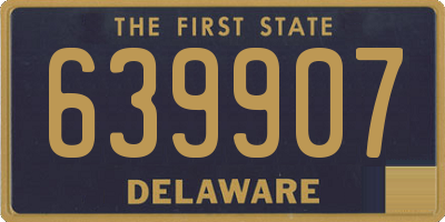 DE license plate 639907