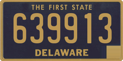 DE license plate 639913