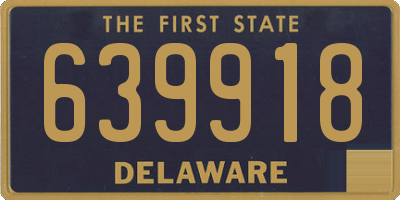 DE license plate 639918