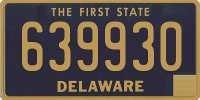 DE license plate 639930