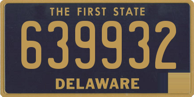 DE license plate 639932