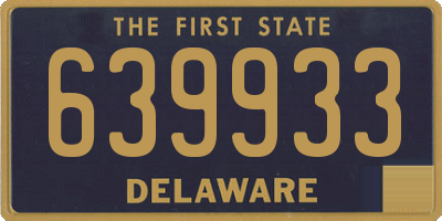 DE license plate 639933