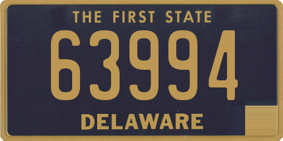 DE license plate 63994