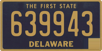 DE license plate 639943