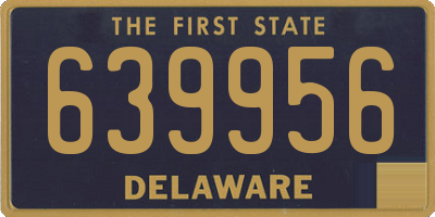 DE license plate 639956