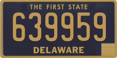 DE license plate 639959