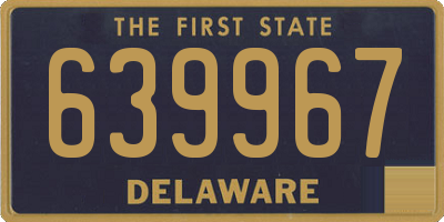 DE license plate 639967