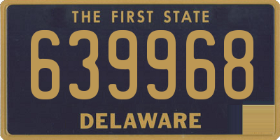DE license plate 639968