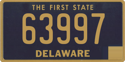 DE license plate 63997