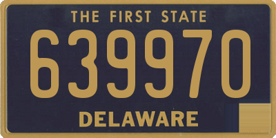 DE license plate 639970