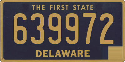 DE license plate 639972