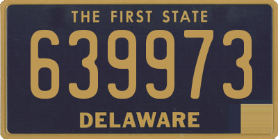 DE license plate 639973