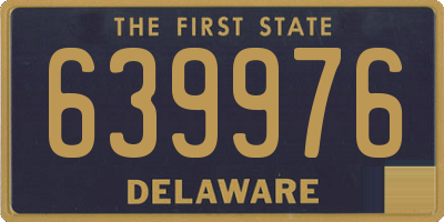 DE license plate 639976