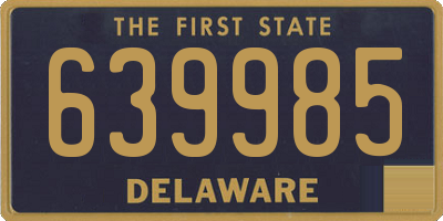 DE license plate 639985